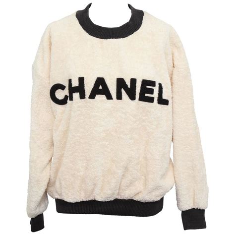 mens chanel jumper|authentic chanel logo sweater.